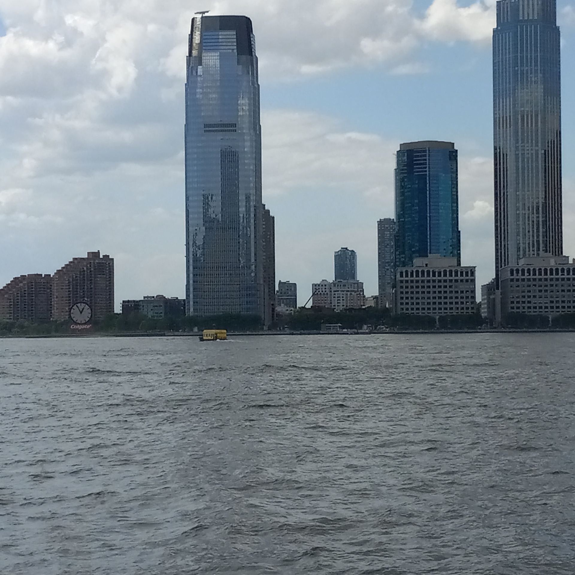 Jersey City waterfront skyline on the Hudson River